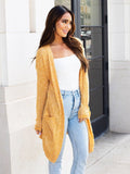 Knit Lightweight Cardigan-Yellow