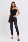 BLACK-JUDY BLUE TUMMY CONTROL SKINNY JEANS