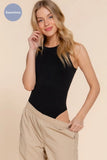 SLEEVELESS CREW NECK SEAMLESS BODYSUIT