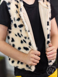 Girls-My Wild Side Faux Fur Vest, Cheetah