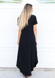 Black-Relaxed and Real Solid Maxi Dress (Copy)