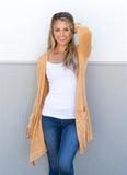 Knit Lightweight Cardigan-Yellow