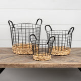 METAL AND WOVEN BASKETS