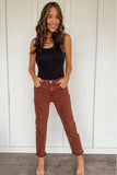 RISEN CROPPED RUST JEANS