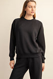 PLUS-SCUBA MOCK NECK PULLOVER