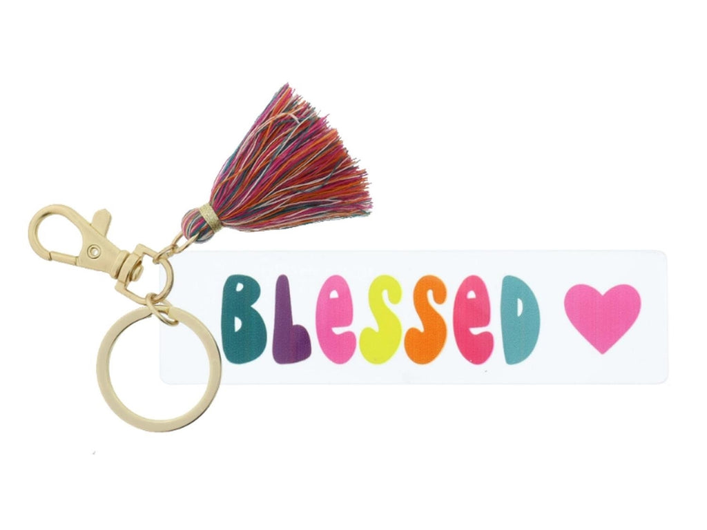 Kids acrylic tassel keychain