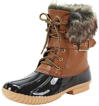 Fur Duck Boots - Country Faith Boutique
