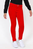 Red Stretch Jeans-Girls - Country Faith Boutique