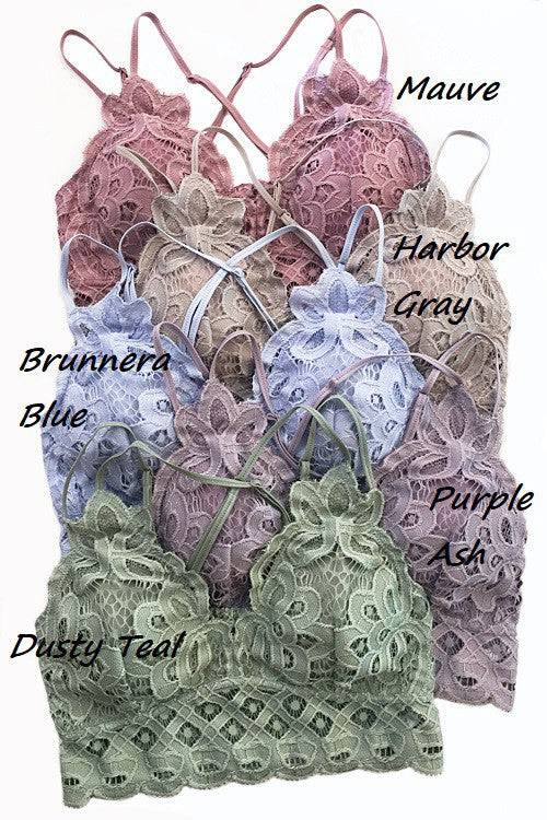 Crochet Lace Bralette-Spring Colors - Country Faith Boutique