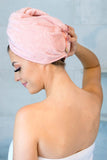 Microfiber Hair Towel-Cream