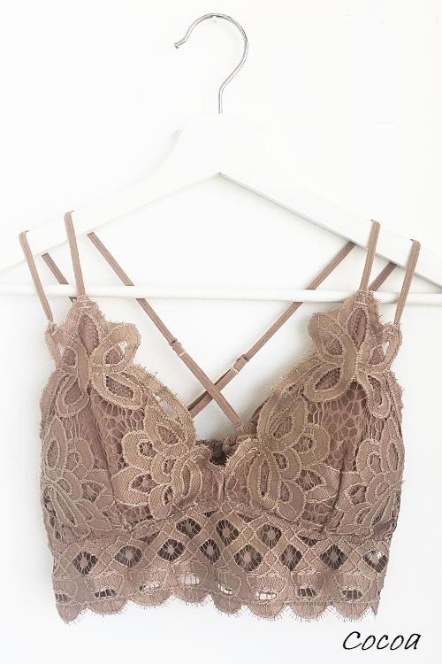 Crochet Lace High Neck Bralette - Sage – Heartbreak Boutique