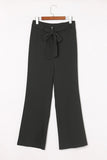 Front Tie Flared Pants