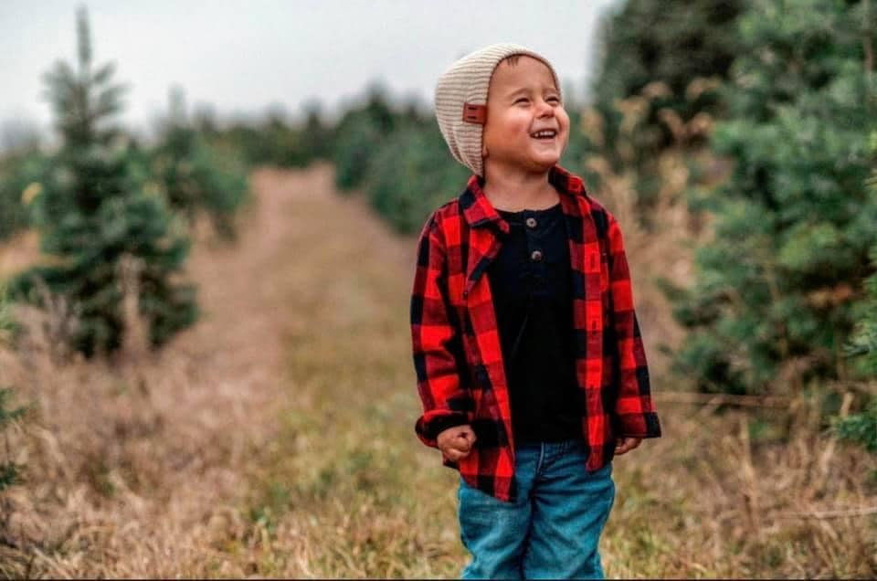 KIDS-UNISEX RED BUFFALO PLAID FLANNEL TOP - Country Faith Boutique