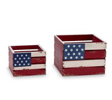 Patriotic Nested Wood Crates - Country Faith Boutique