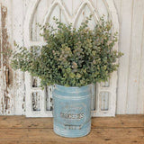 11" Blue Grocery Pail - Country Faith Boutique