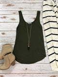 Trust In Me Tank-Olive - Country Faith Boutique