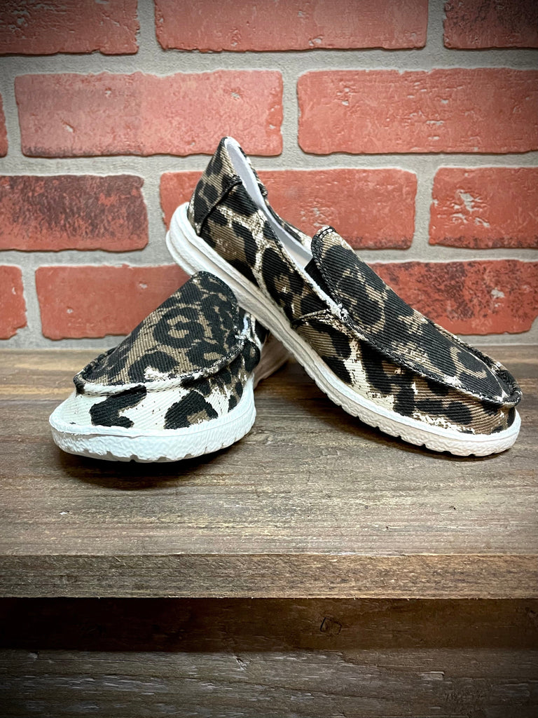 Gypsy Jazz Canvas Shoe - Leopard - Country Faith Boutique