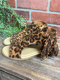 Leopard Closed Top Sandal