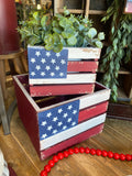 Patriotic Nested Wood Crates - Country Faith Boutique