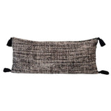 Cotton Lumbar Pillow (Black/Cream) - Country Faith Boutique